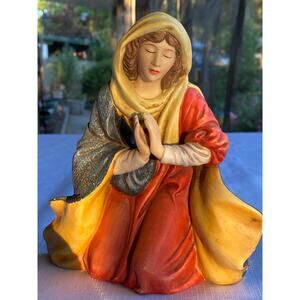 Grandeur Noel Virgin Mary 7" Porcelain  O'Well Nativity Replacement Figure EUC